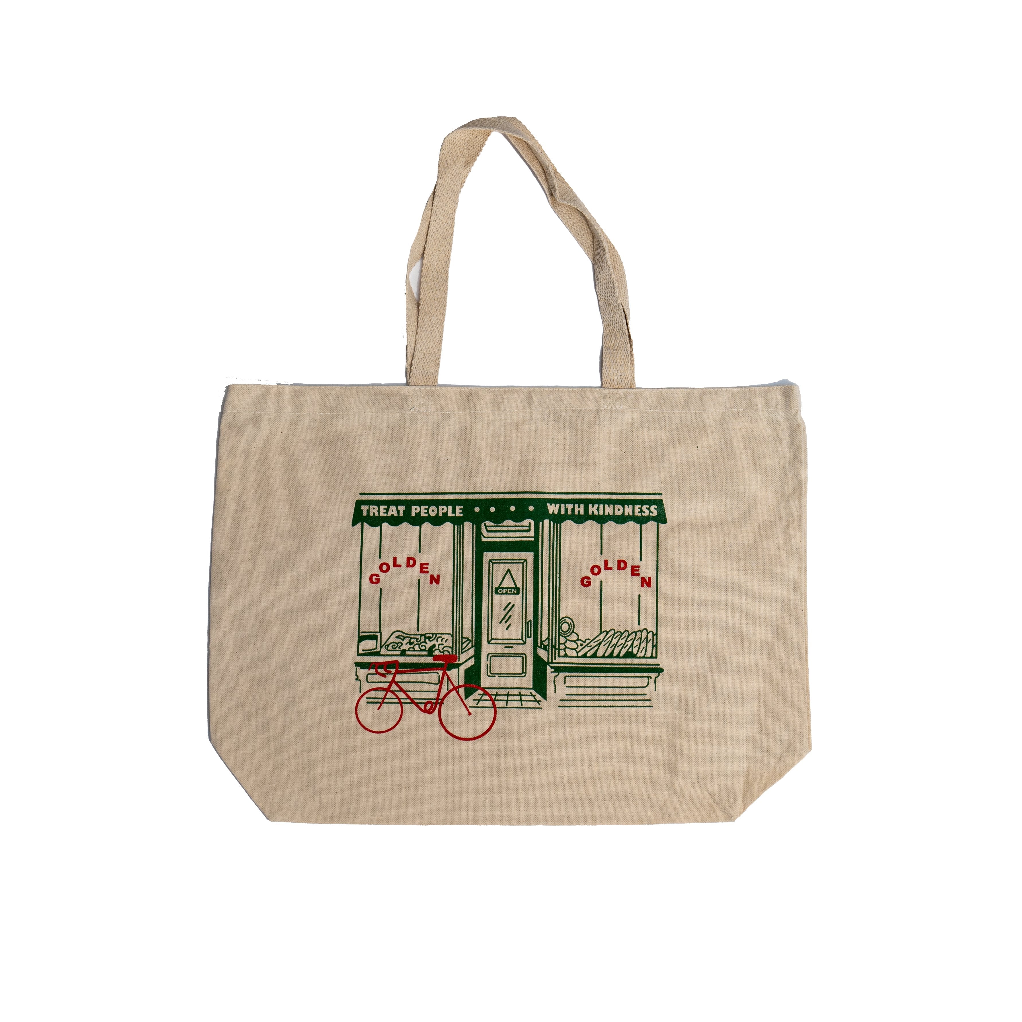 Golden Shop Tote - Emacity Threads