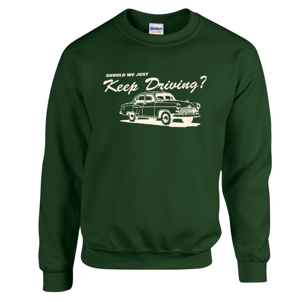 Keep Driving Sweatshirt (WITH LYRICS ON BACK) - Emacity Threads
