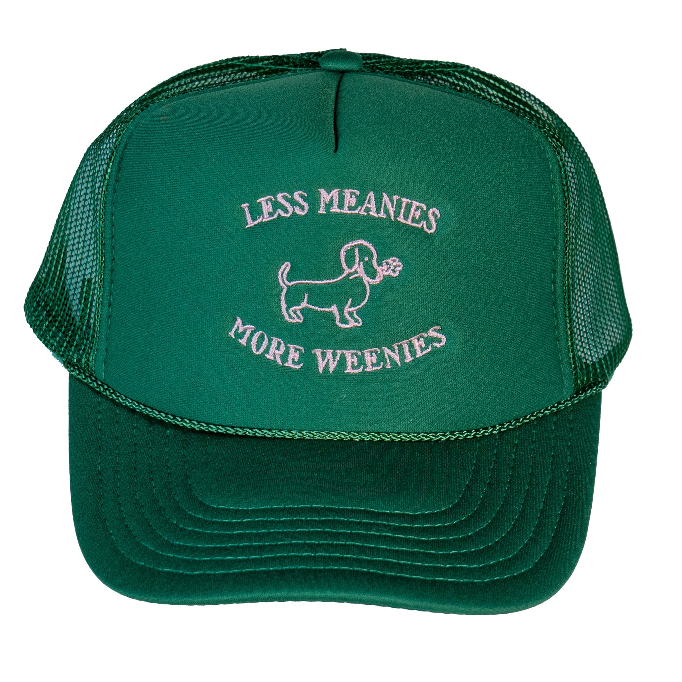 Less Meanies More Weenies Trucker Hat - Emacity Threads