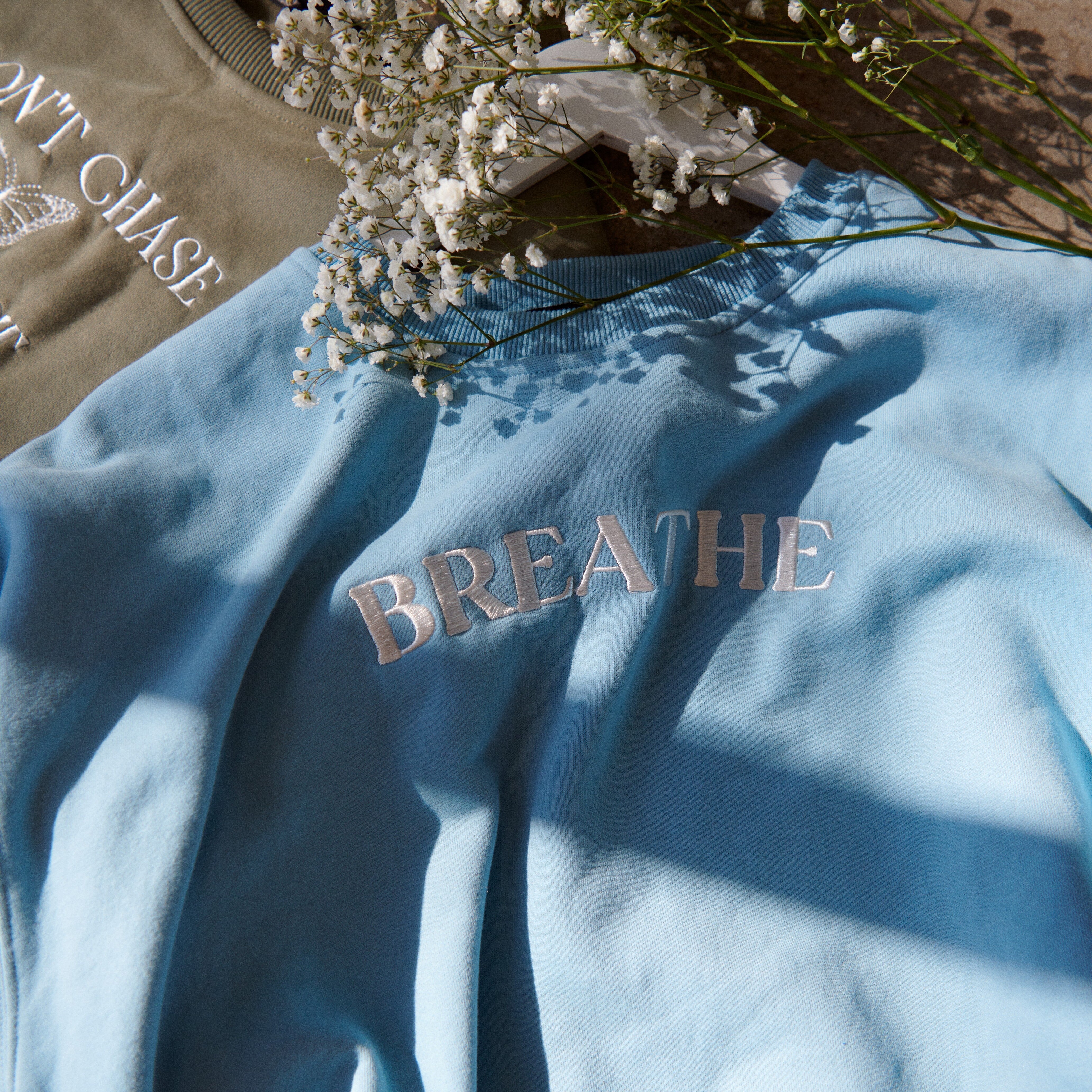 Breathe (one day at a time) Sweatshirt - Emacity Threads