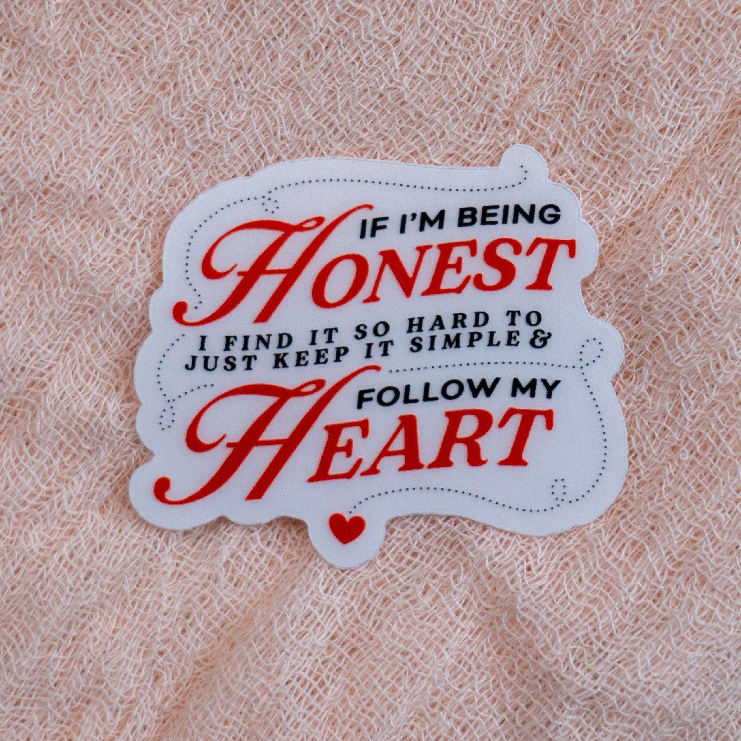 Follow My Heart Sticker - Emacity Threads