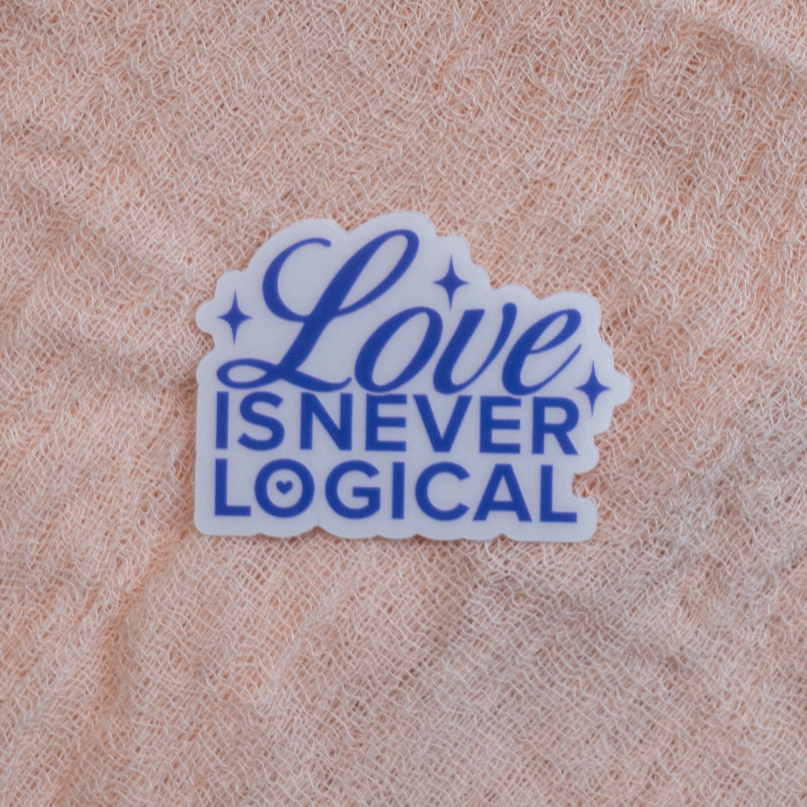 Love Is Never Logical Sticker - Emacity Threads