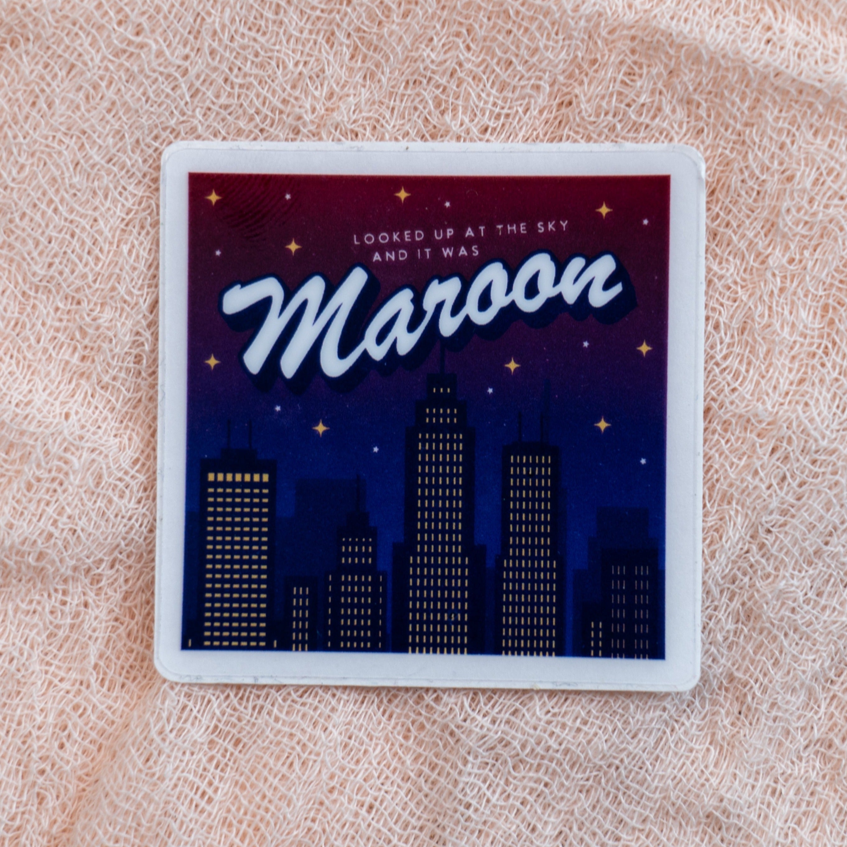 Maroon Sticker - Emacity Threads